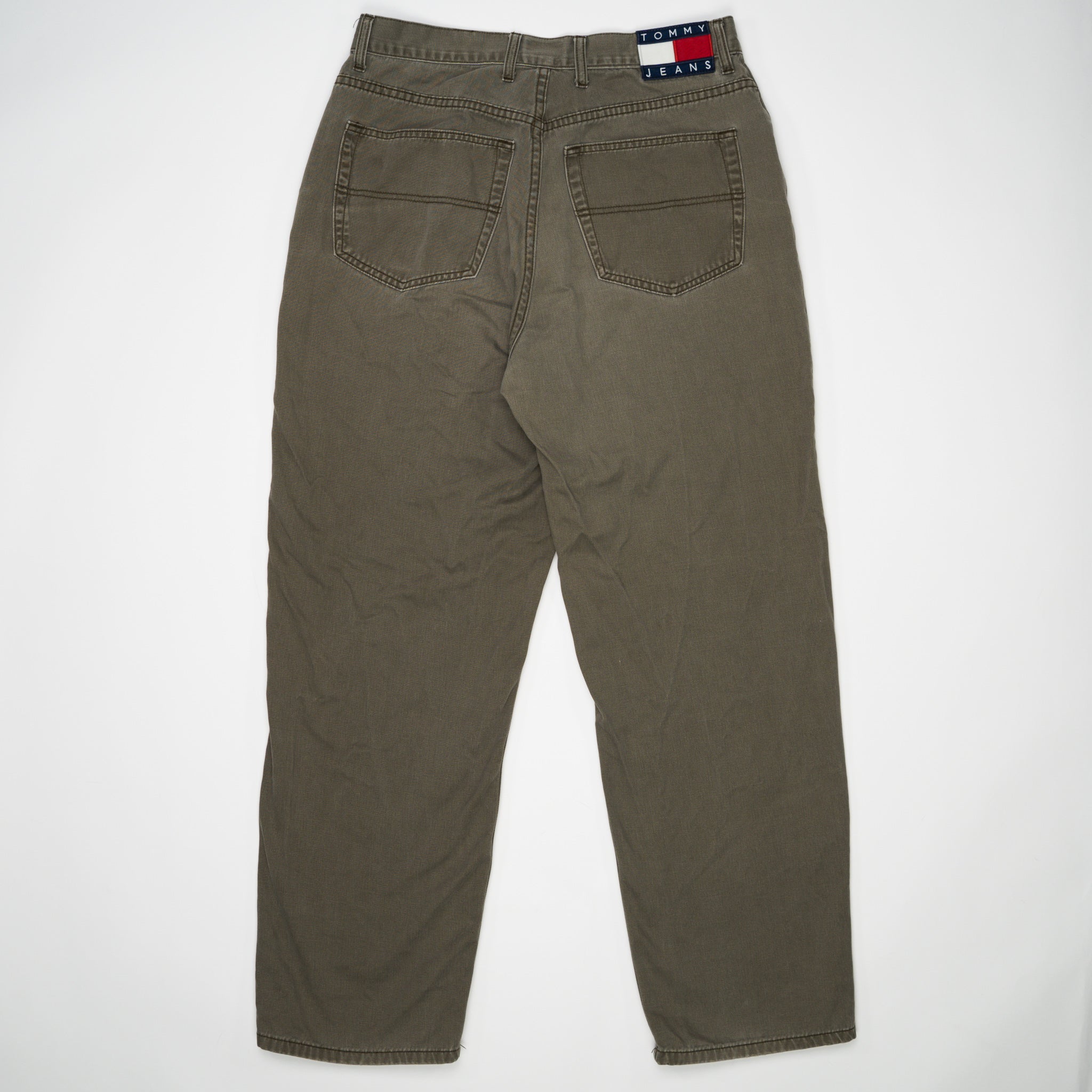 Vintage 90s Tommy Hilfiger Brown Jeans (33 x 32) | Rebalance Vintage.