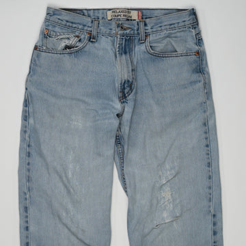 Vintage Light washed Ripped Levi Jeans (32 x 34) | Rebalance Vintage.