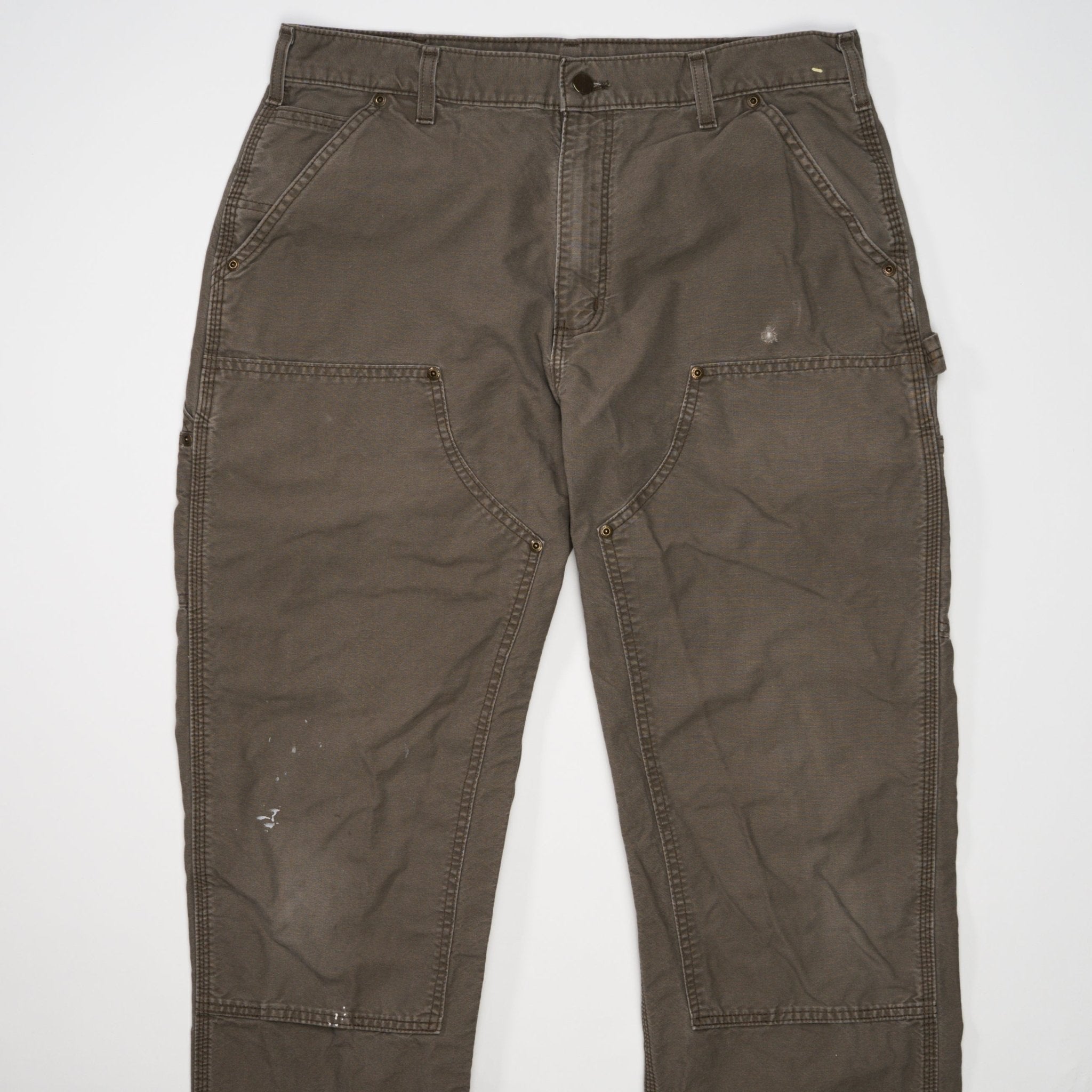 Vintage Moss Green Carhartt Double Knee Cargo Pants
