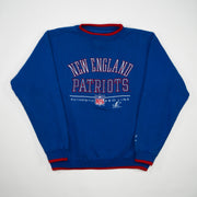 Vintage Blue + Red New England Patriots NFL Proline Crewneck (L)