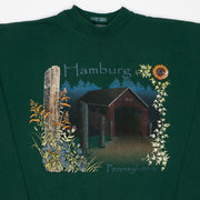 Vintage 90s Green Hamburg Pennsylvania Crewneck (M/L)