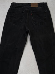 Vintage 90s Washed Black 501 Levi Jeans (30 x 33)