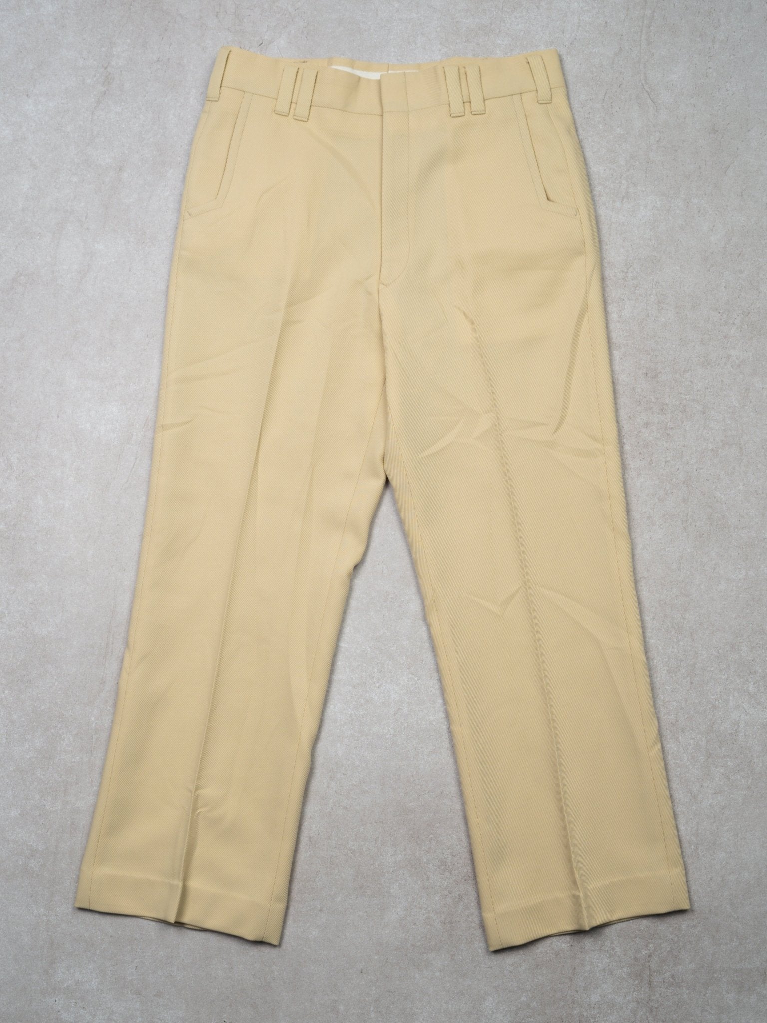 Vintage 70s Cream Dress Pants (32 x 28)
