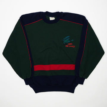 Vintage 80s Over the Clouds Tricolor Crewneck (L) | Rebalance Vintage.