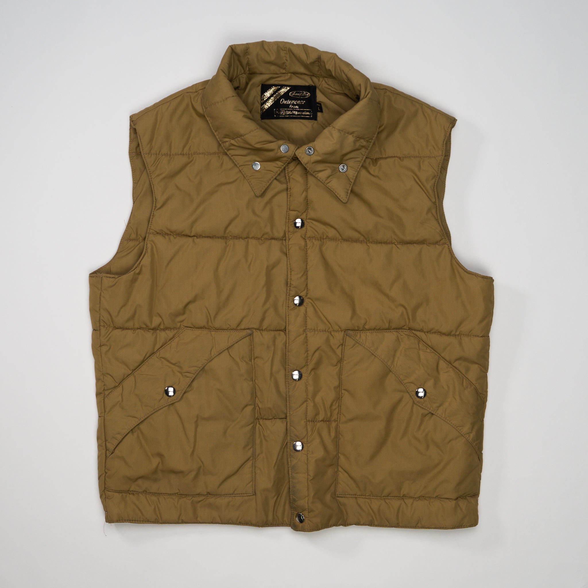 Vintage 80s Sears Golden Yellow Puffer Vest (M)