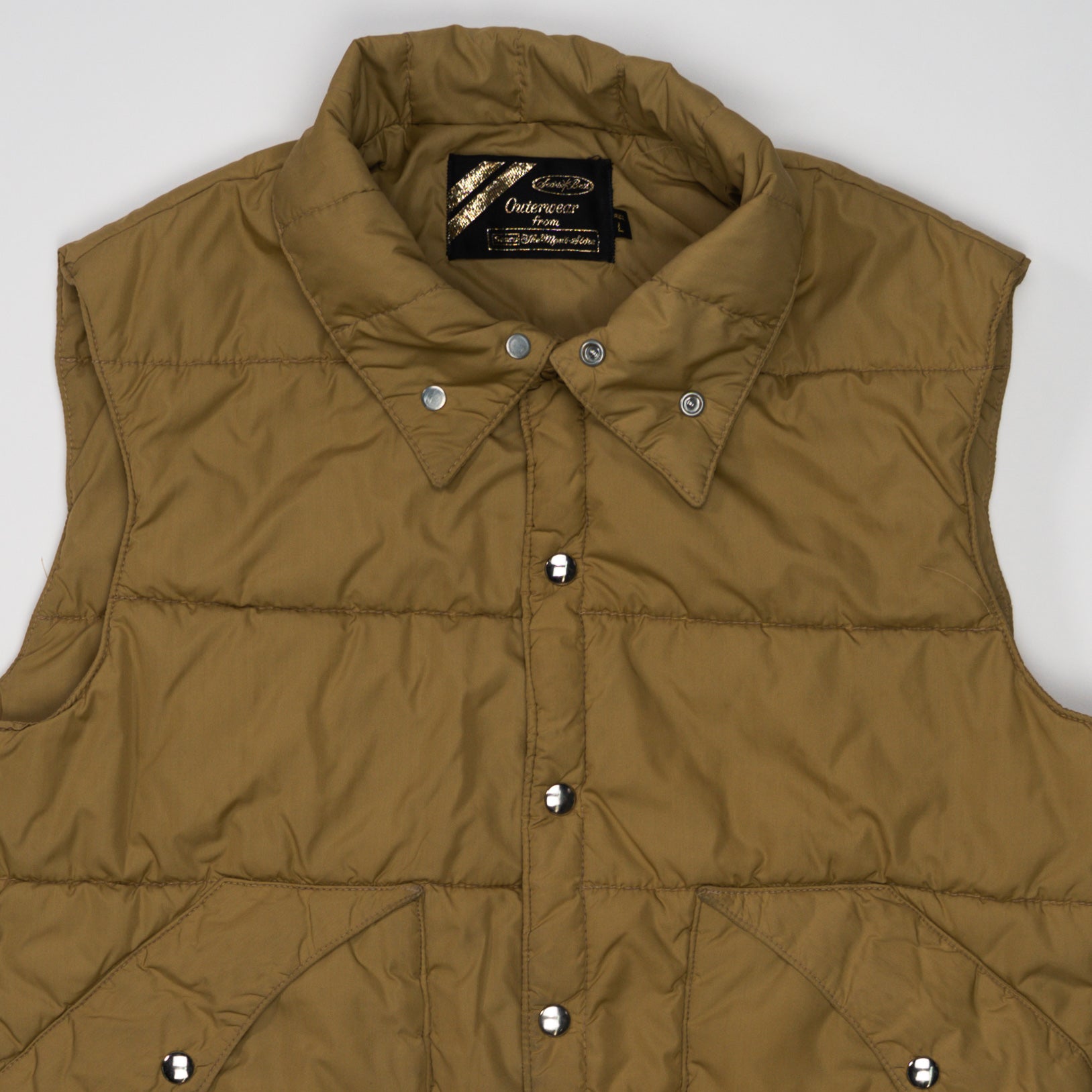 Vintage 80s Sears Golden Yellow Puffer Vest (M)