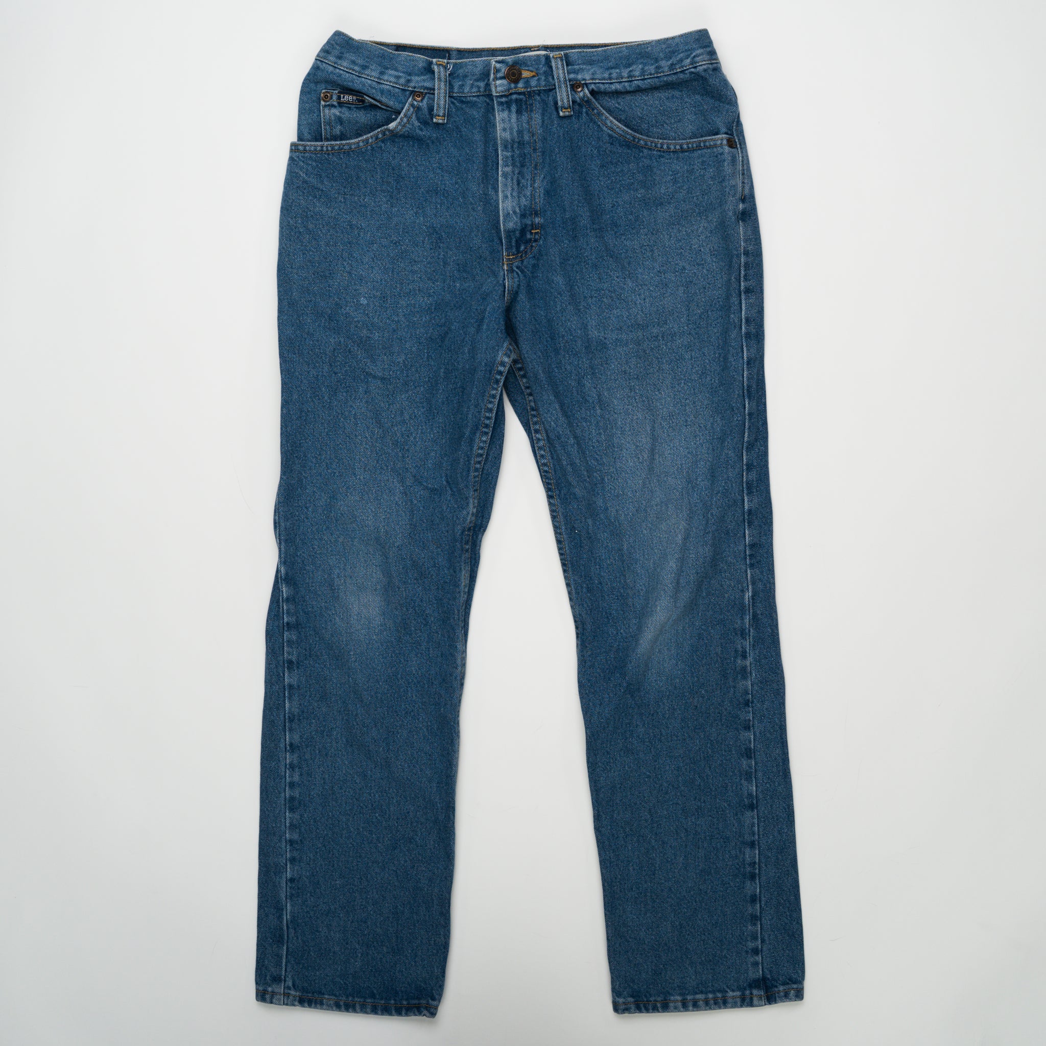 Vintage Dark Blue Lee Jeans (33 x 30) | Rebalance Vintage.