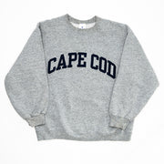 Vintage 90s Grey Cape Cod Spell Out Crewneck (M)