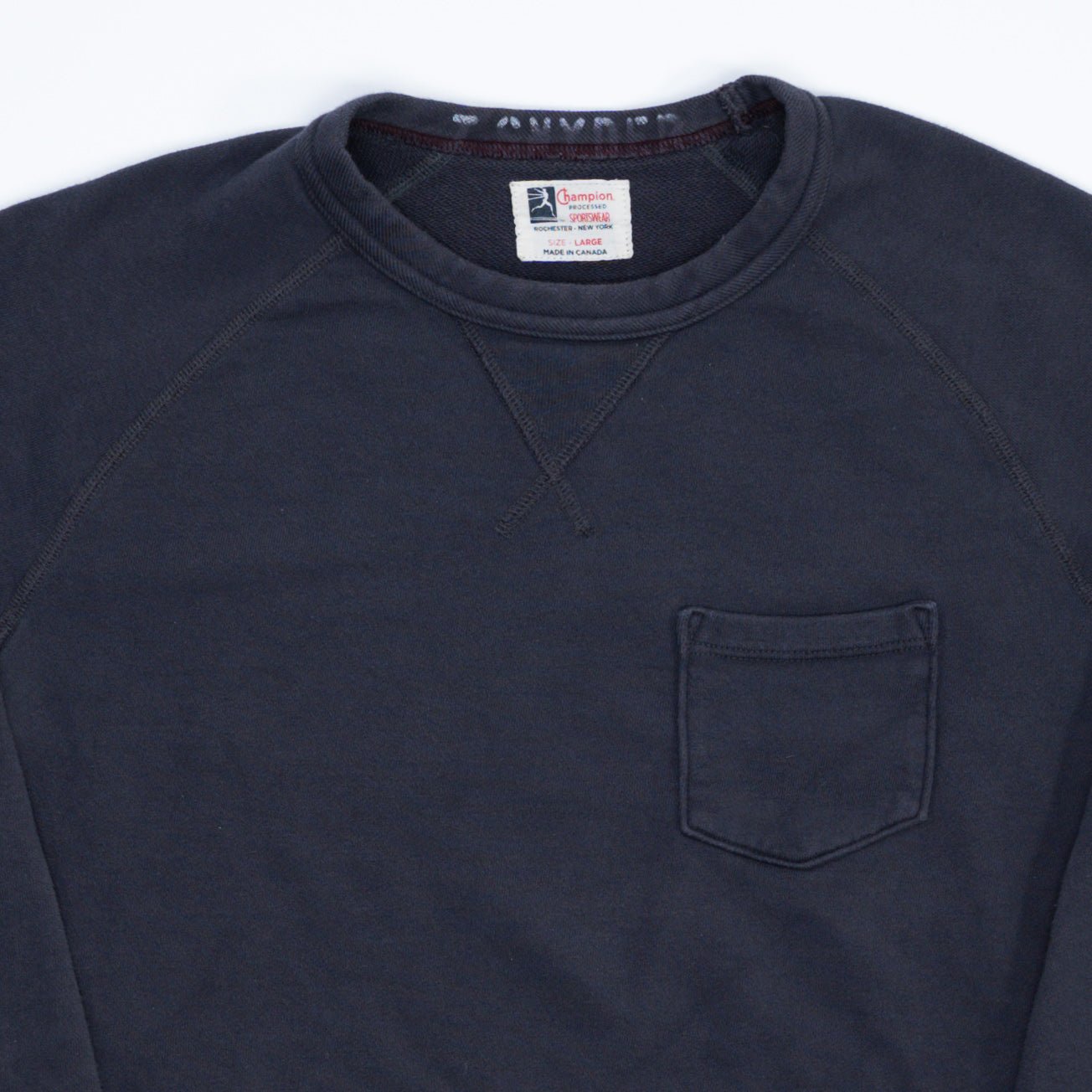 Vintage RARE 1940s Dark Grey Champion Crewneck (M) | Rebalance Vintage.