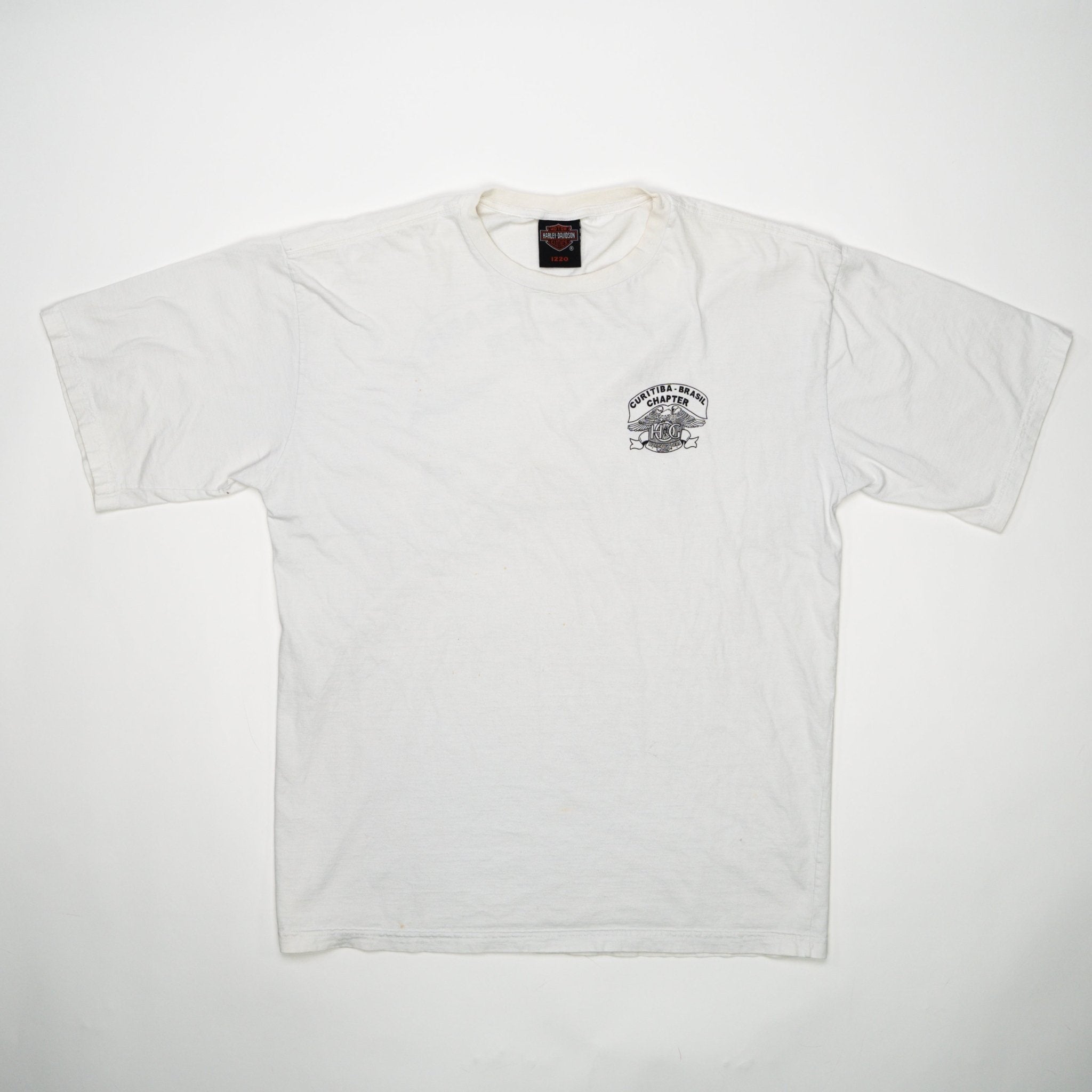 Vintage Harley Davidson Curtiba Brasil Chapter Owners Tee (L) | Rebalance Vintage.