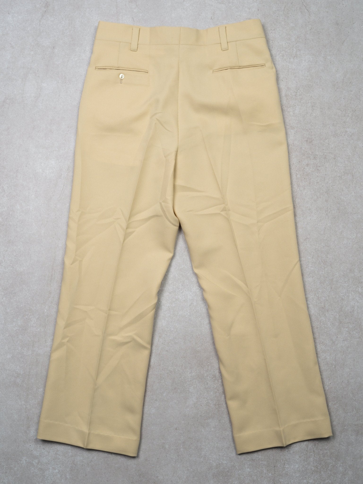 Vintage 70s Cream Dress Pants (32 x 28)