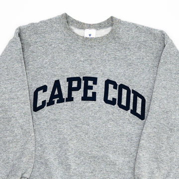 Vintage 90s Grey Cape Cod Spell Out Crewneck (M) | Rebalance Vintage.