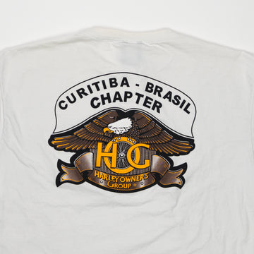 Vintage Harley Davidson Curtiba Brasil Chapter Owners Tee (L) | Rebalance Vintage.