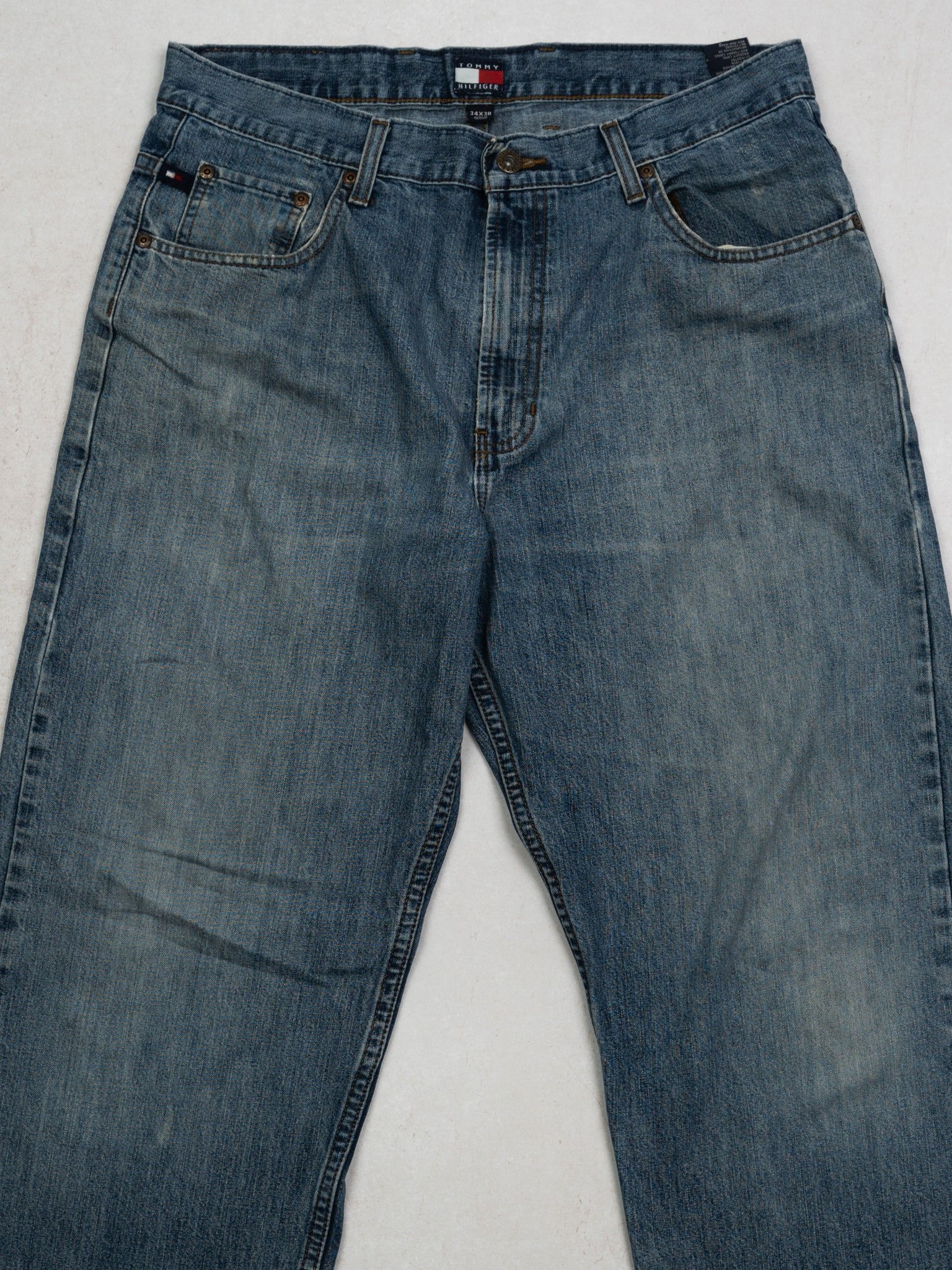 Vintage Blue Tommy Hilfiger Jeans (34x 30)