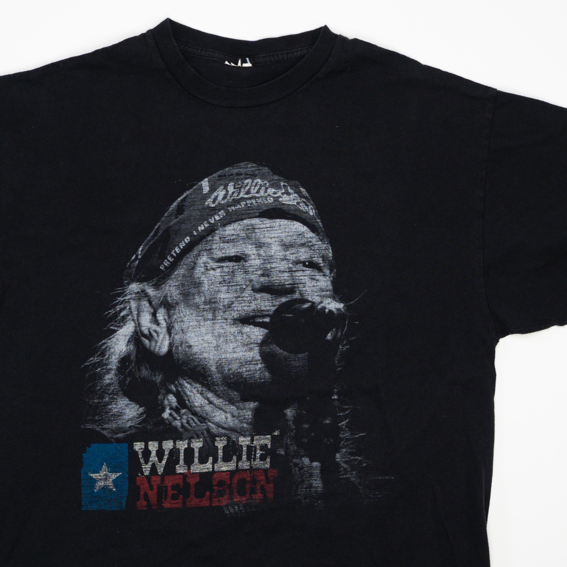 Vintage Black Willie Nelson Pretend Never Happened Tee (L)