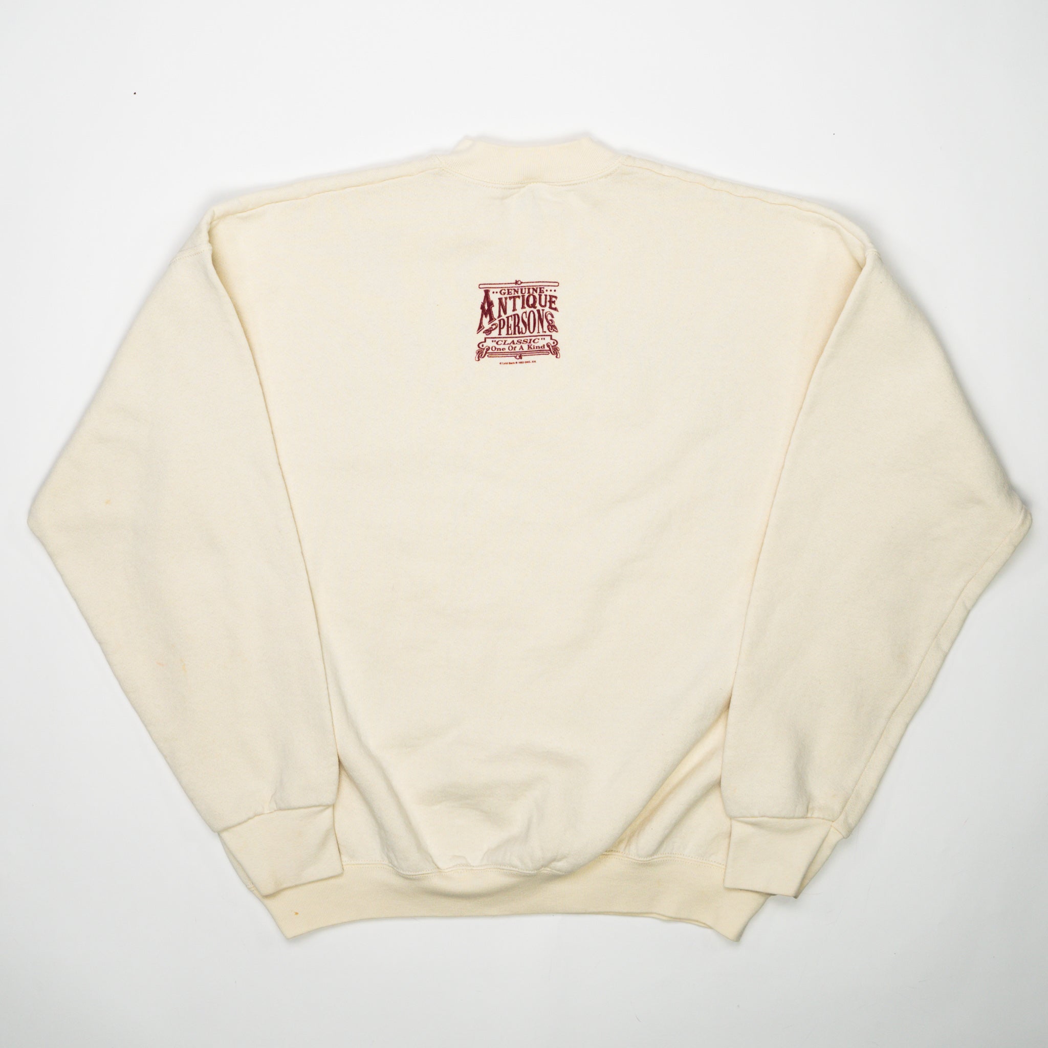 Vintage '92 Geniune Antique Person Crewneck (L) | Rebalance Vintage.