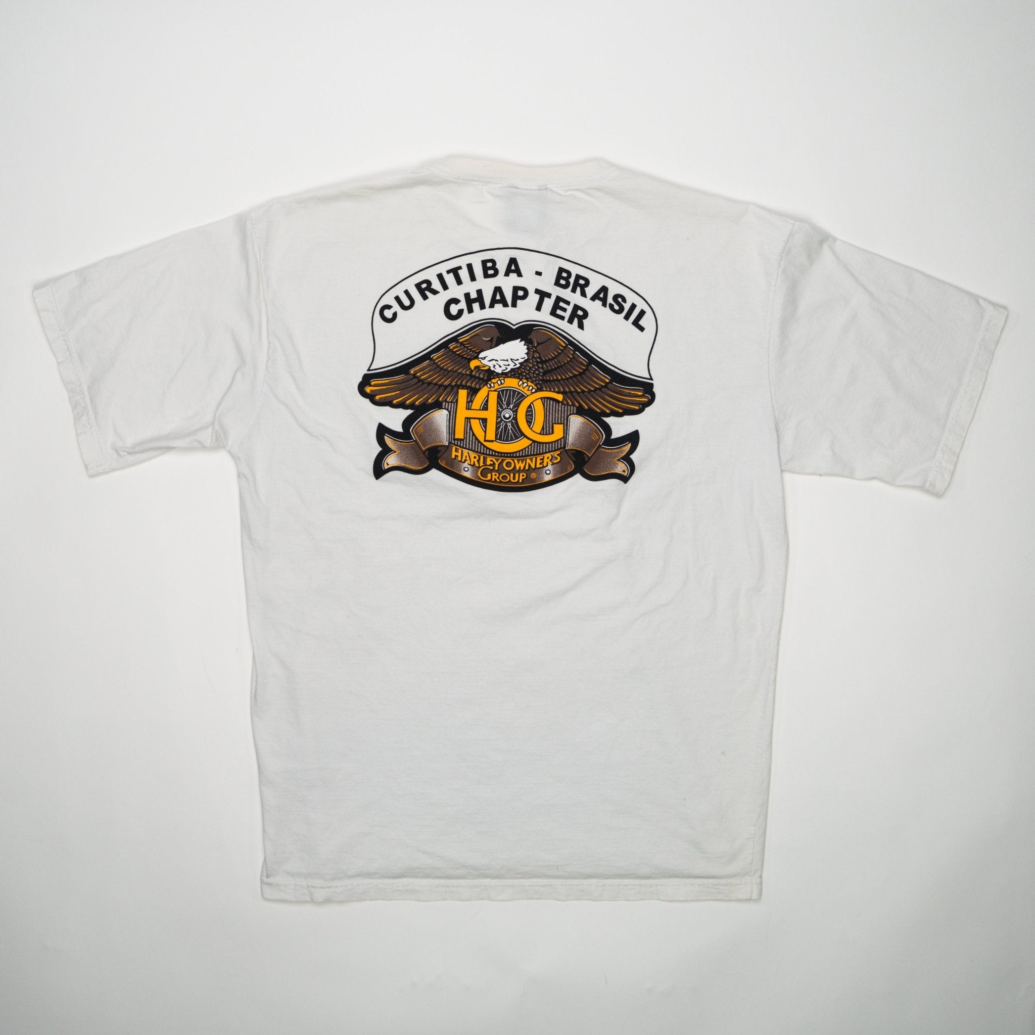 Vintage Harley Davidson Curtiba Brasil Chapter Owners Tee (L) | Rebalance Vintage.