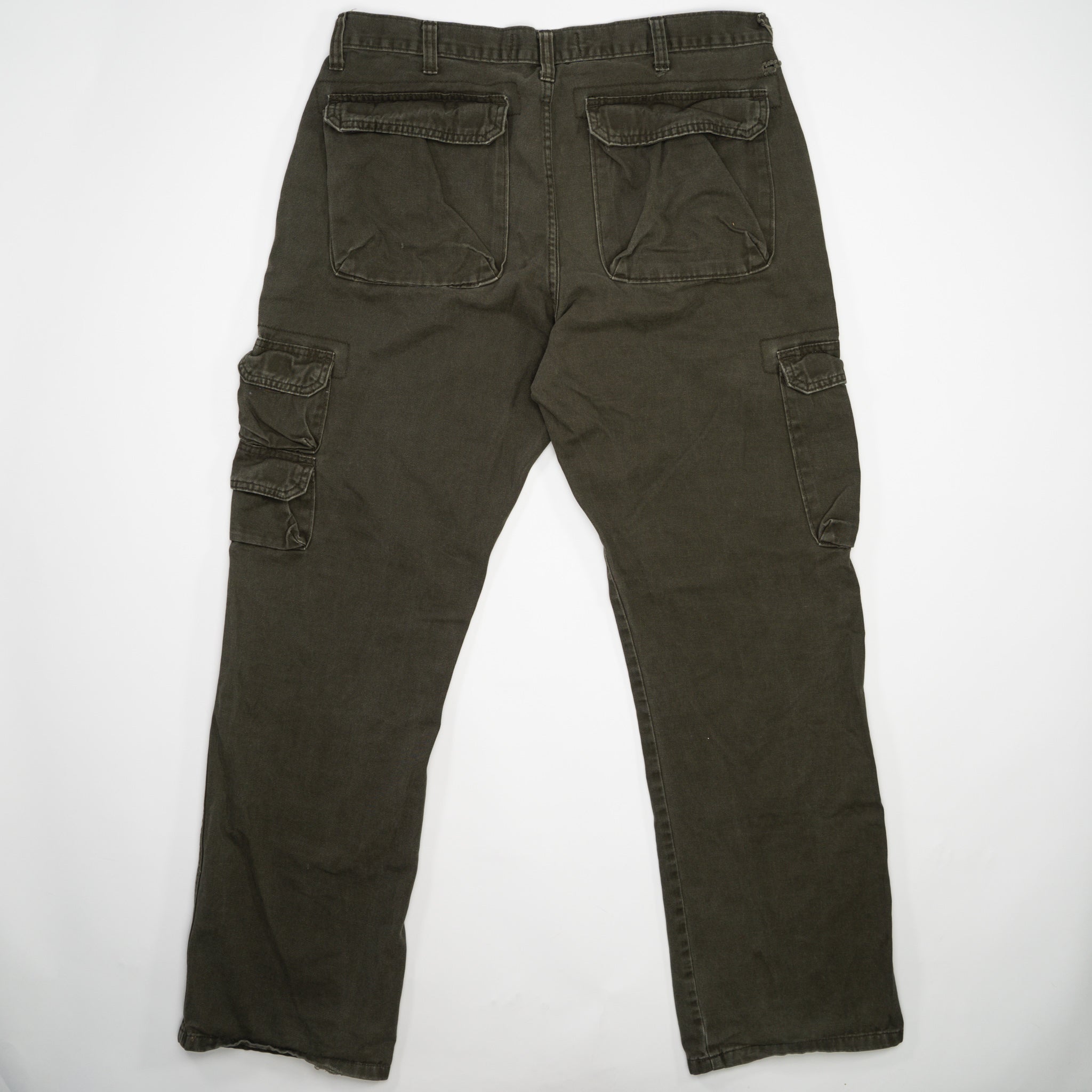 Vintage Army Green Wrangler Cargo Pants (34 x 32)