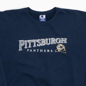 Vintage Blue Pittsburgh Panthers x Champion Crewneck (L) | Rebalance Vintage.