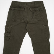 Vintage Army Green Wrangler Cargo Pants (34 x 32)