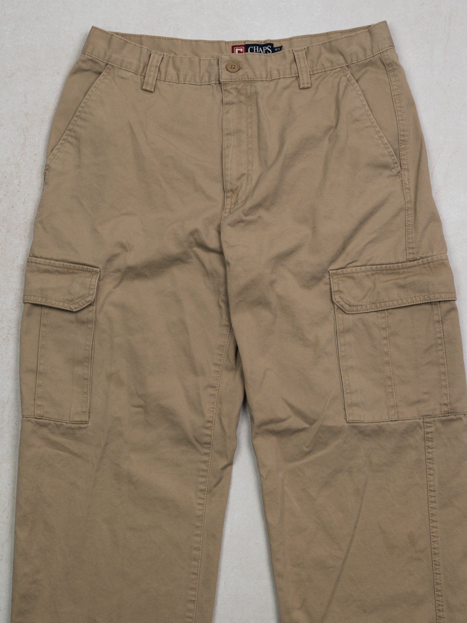 Vintage Beige Chaps RL Cargo Pants (34 x 32)