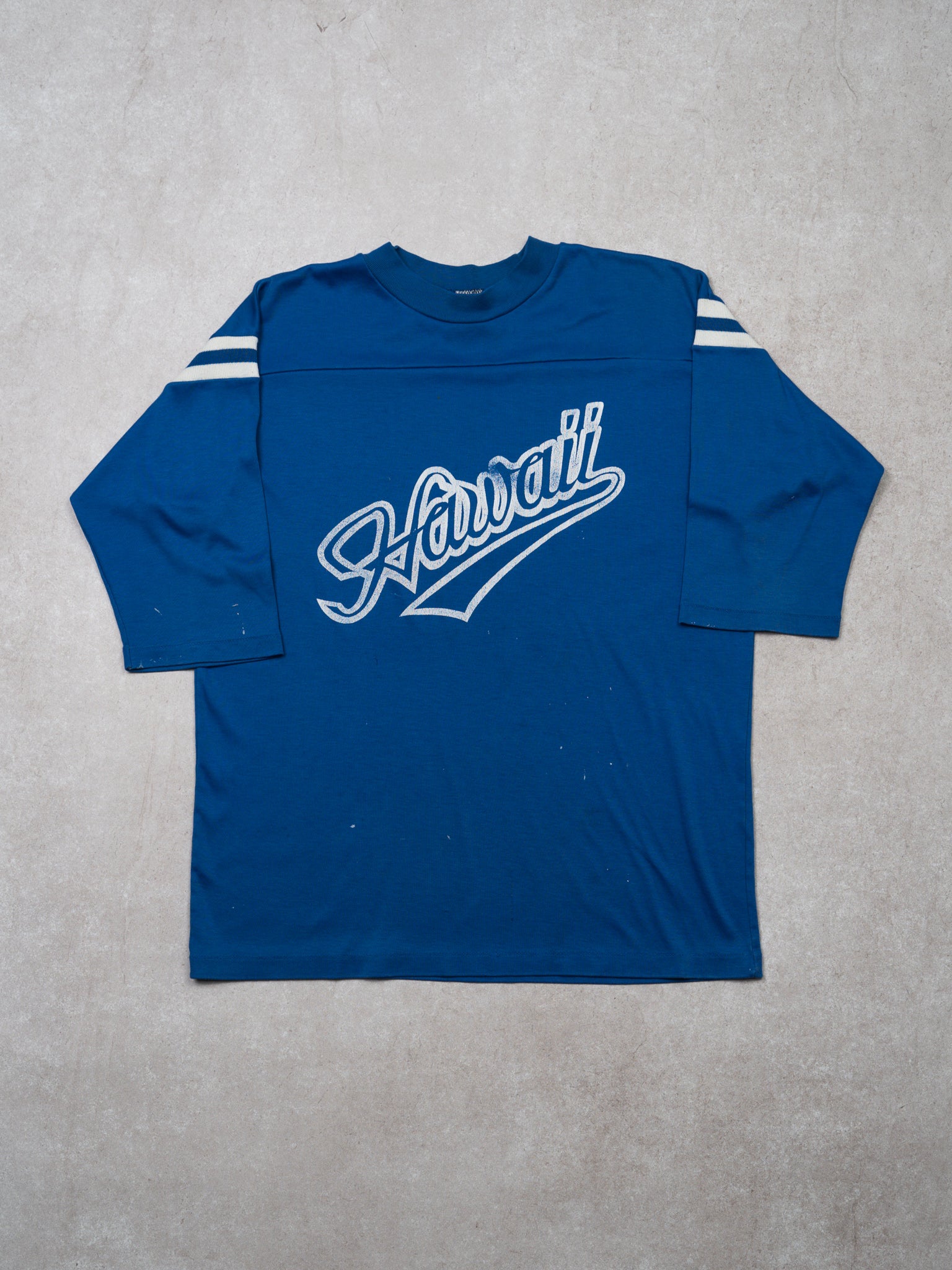Vintage 1980s Blue Hawaii 3/4 Sleeve Shirt (S)