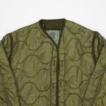 Vintage 80s Green Army Liner Jacket (M) | Rebalance Vintage.