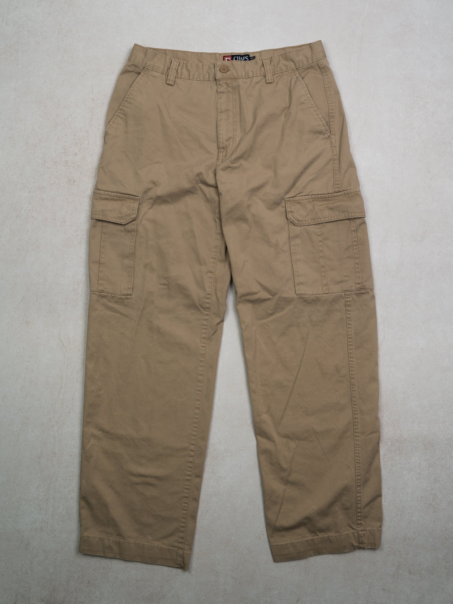 Vintage Beige Chaps RL Cargo Pants (34 x 32)