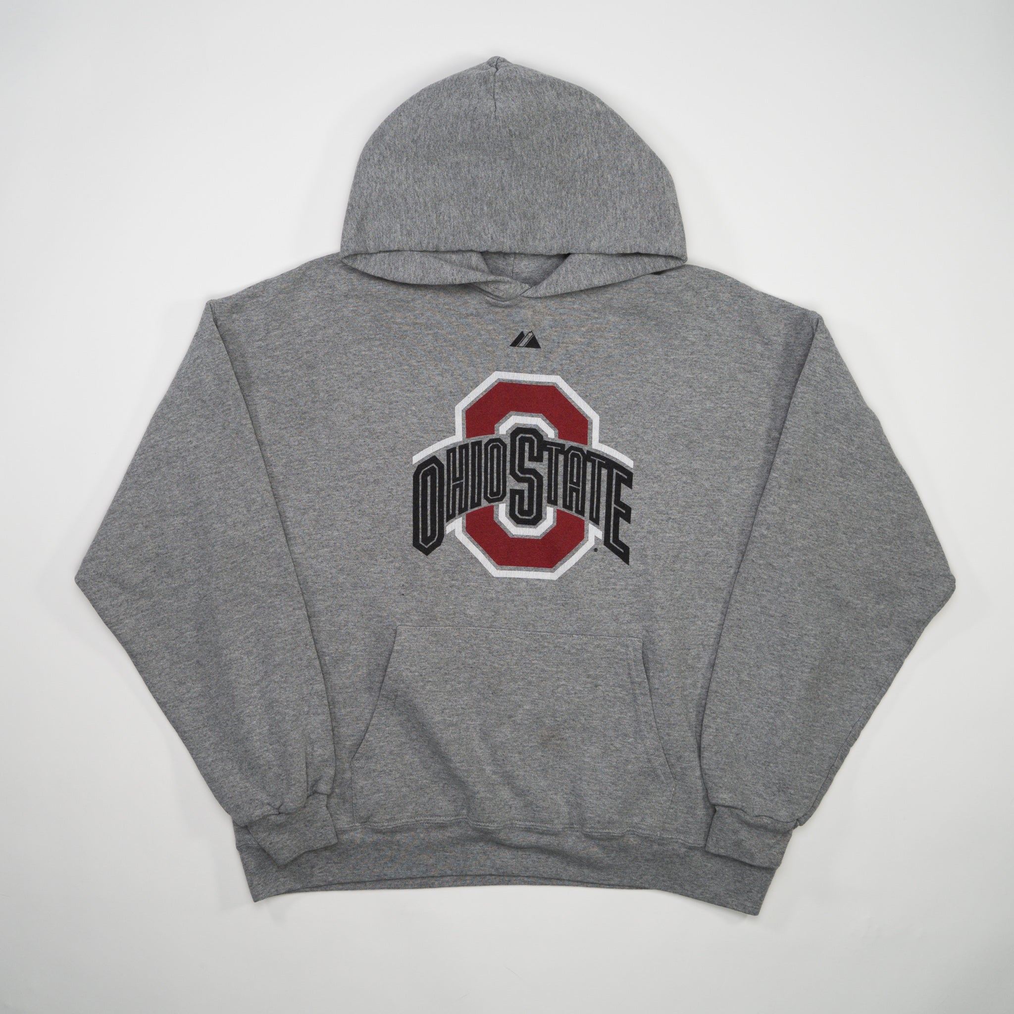 Vintage Grey Ohio State University x Majestic Hoodie (M/L)