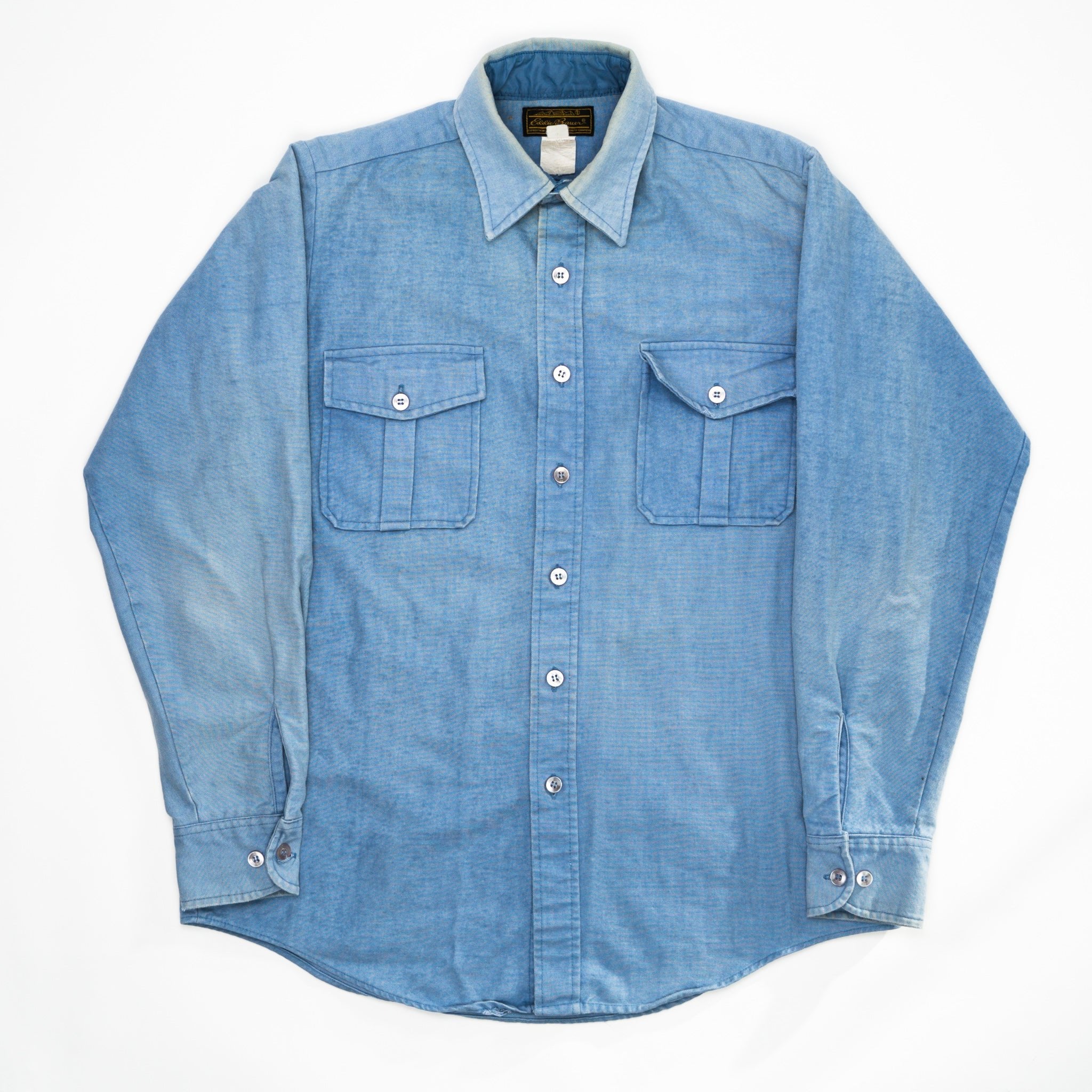 Vintage 90s Eddie Bauer Jean Button Up (M) | Rebalance Vintage.