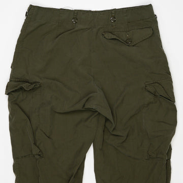Vintage 80s Green Authentic Army Cargo Pants (30 x 28) | Rebalance Vintage.