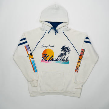 Vintage 80s Ft Lauderdale Spring Beach Hoodie (S/M) | Rebalance Vintage.