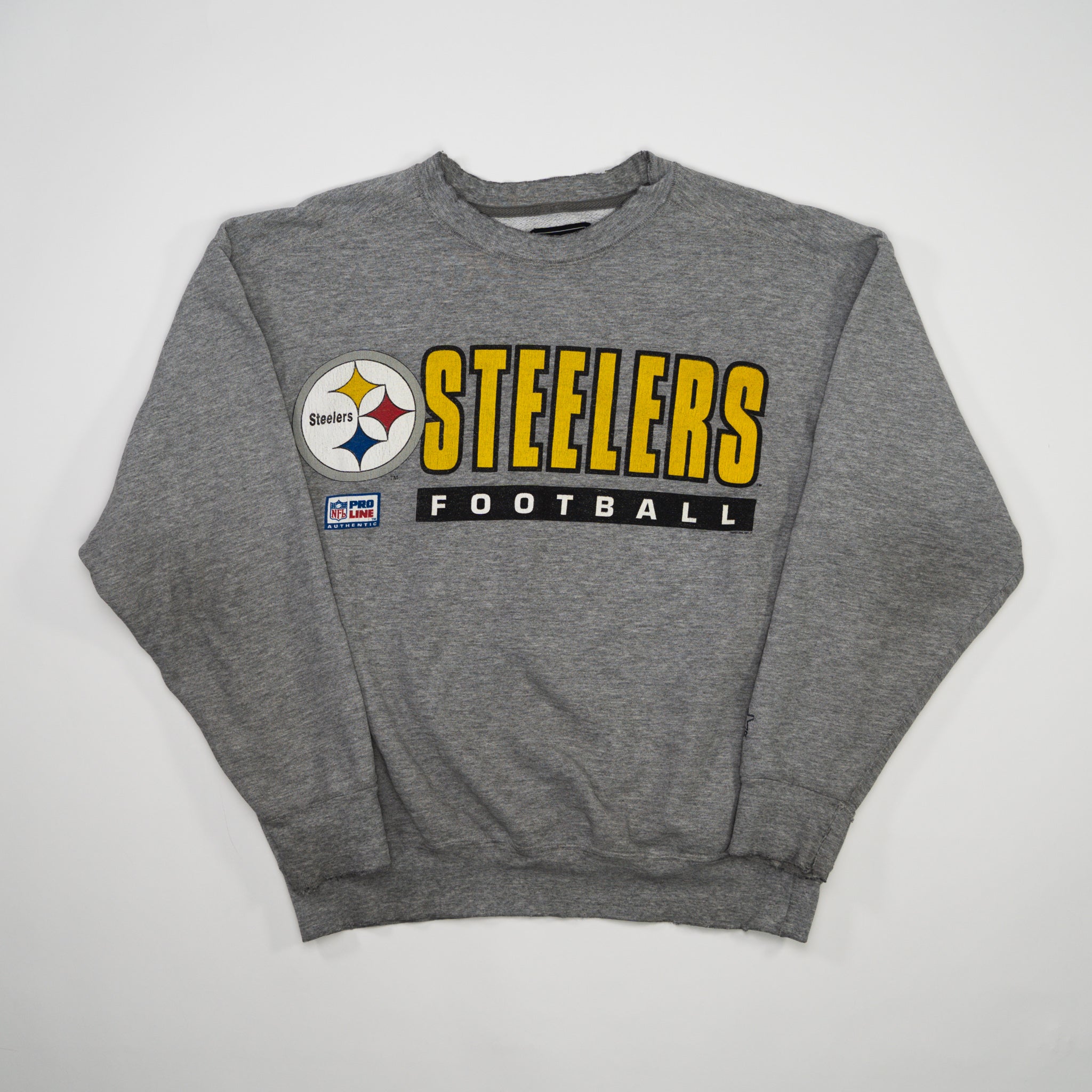Vintage 90s Grey Steelers Football x Starter Crewneck (M)