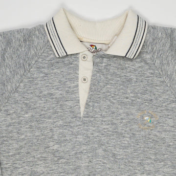 Vintage 90s Grey Arnold Palmer 1/4 Button Sweater (M) | Rebalance Vintage.