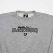 Vintage Grey Oakland Raiders x Majestic Crewneck (L/XL)