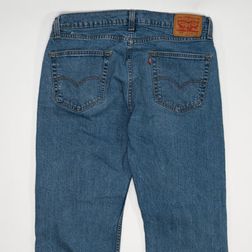 Vintage Blue 505 Levi Straight Legged Jeans (34 x 30) | Rebalance Vintage.