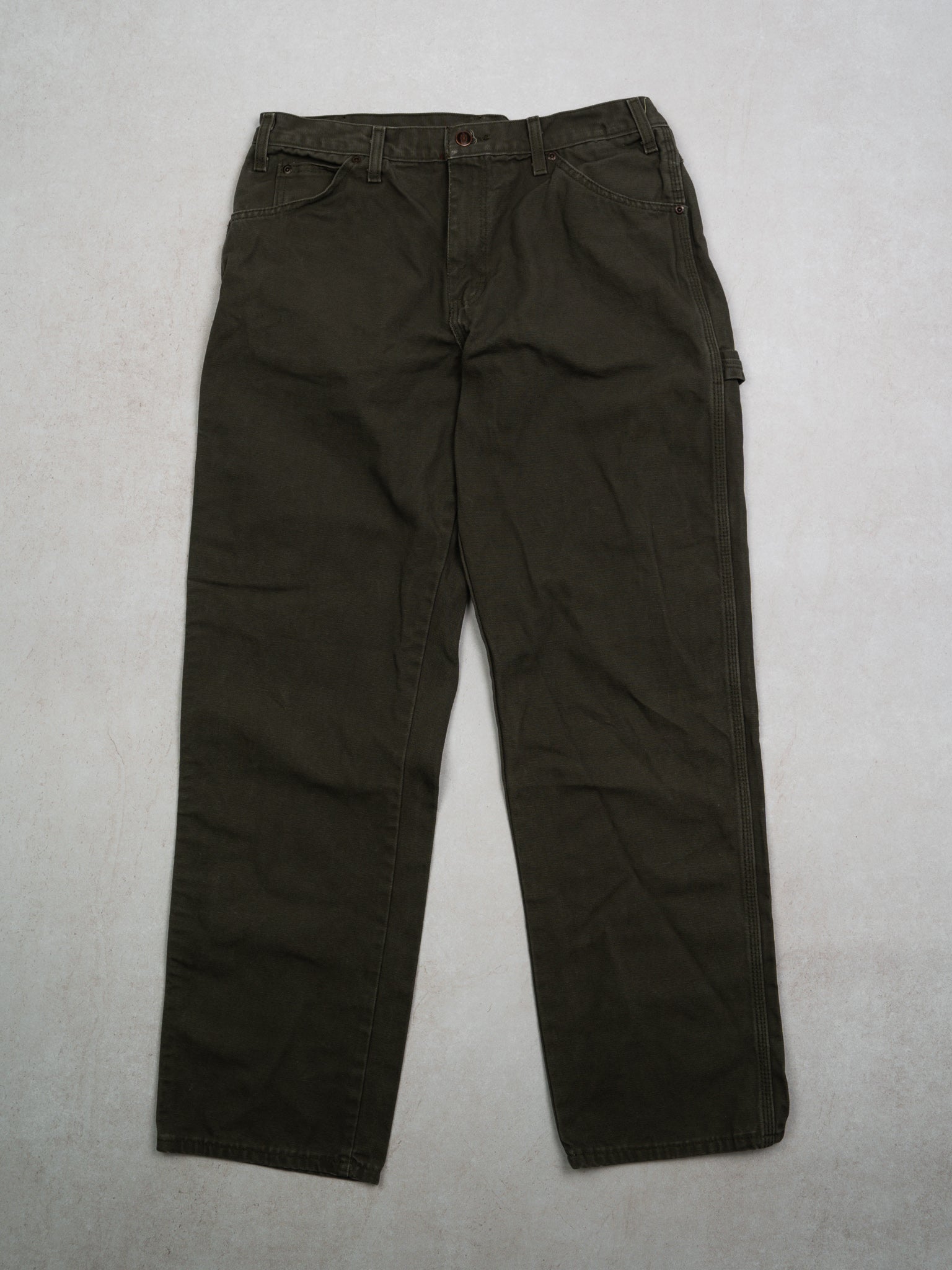Vintage Moss Green Dickies Cargo Pants (33x 32)