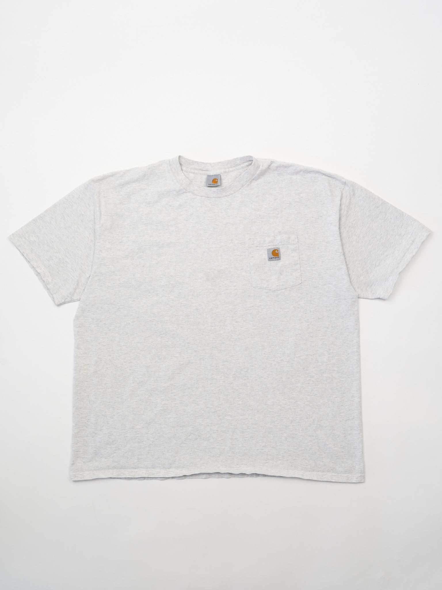 Vintage 90s Light Grey Carhartt Pocket Tee (XXL)