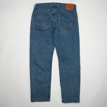 Vintage Blue 505 Levi Straight Legged Jeans (34 x 30) | Rebalance Vintage.