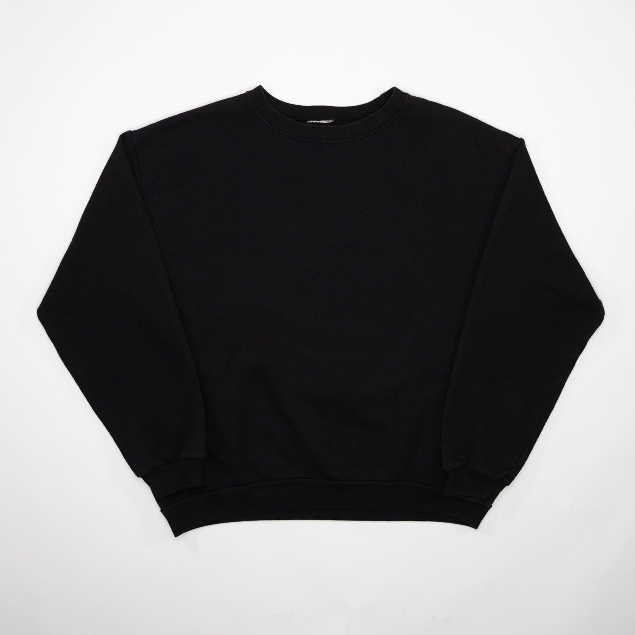 Vintage 90s Black Blank Crewneck (L)