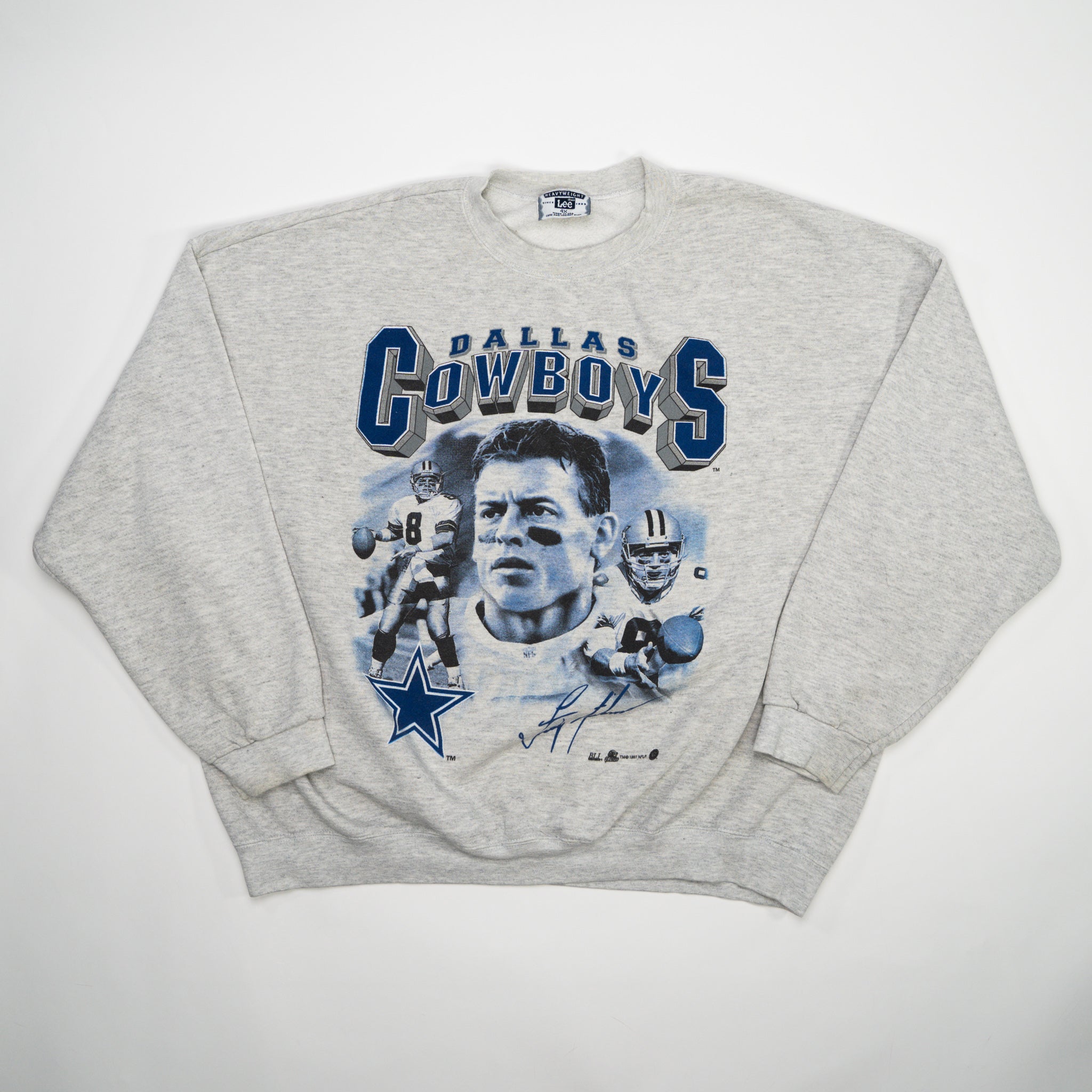 Vintage '97 Grey Dallas Cowboys Crewneck | Rebalance Vintage.