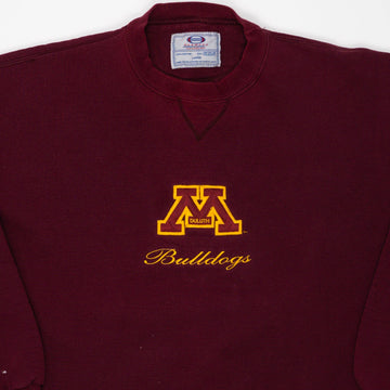 Vintage 90s Maroon Duluth Bulldogs Crewneck (L) | Rebalance Vintage.