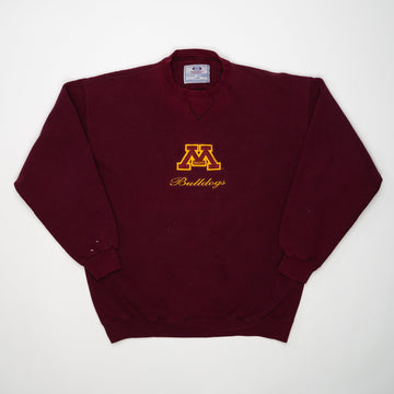 Vintage 90s Maroon Duluth Bulldogs Crewneck (L) | Rebalance Vintage.