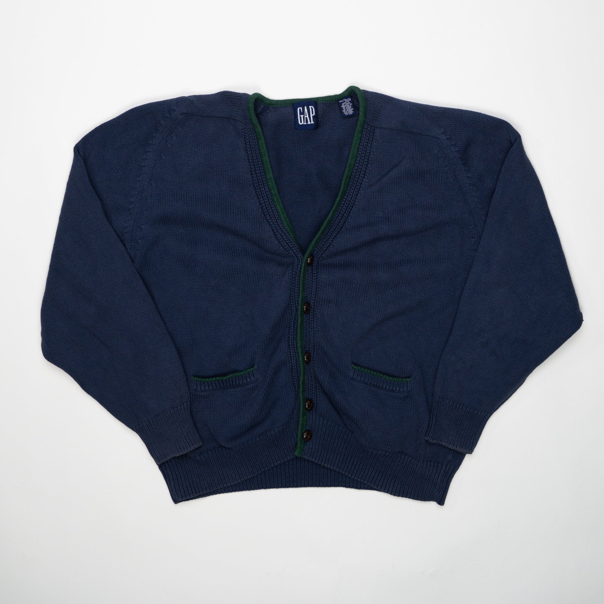 Vintage 90s Blue Gap Cardigan (L) | Rebalance Vintage.