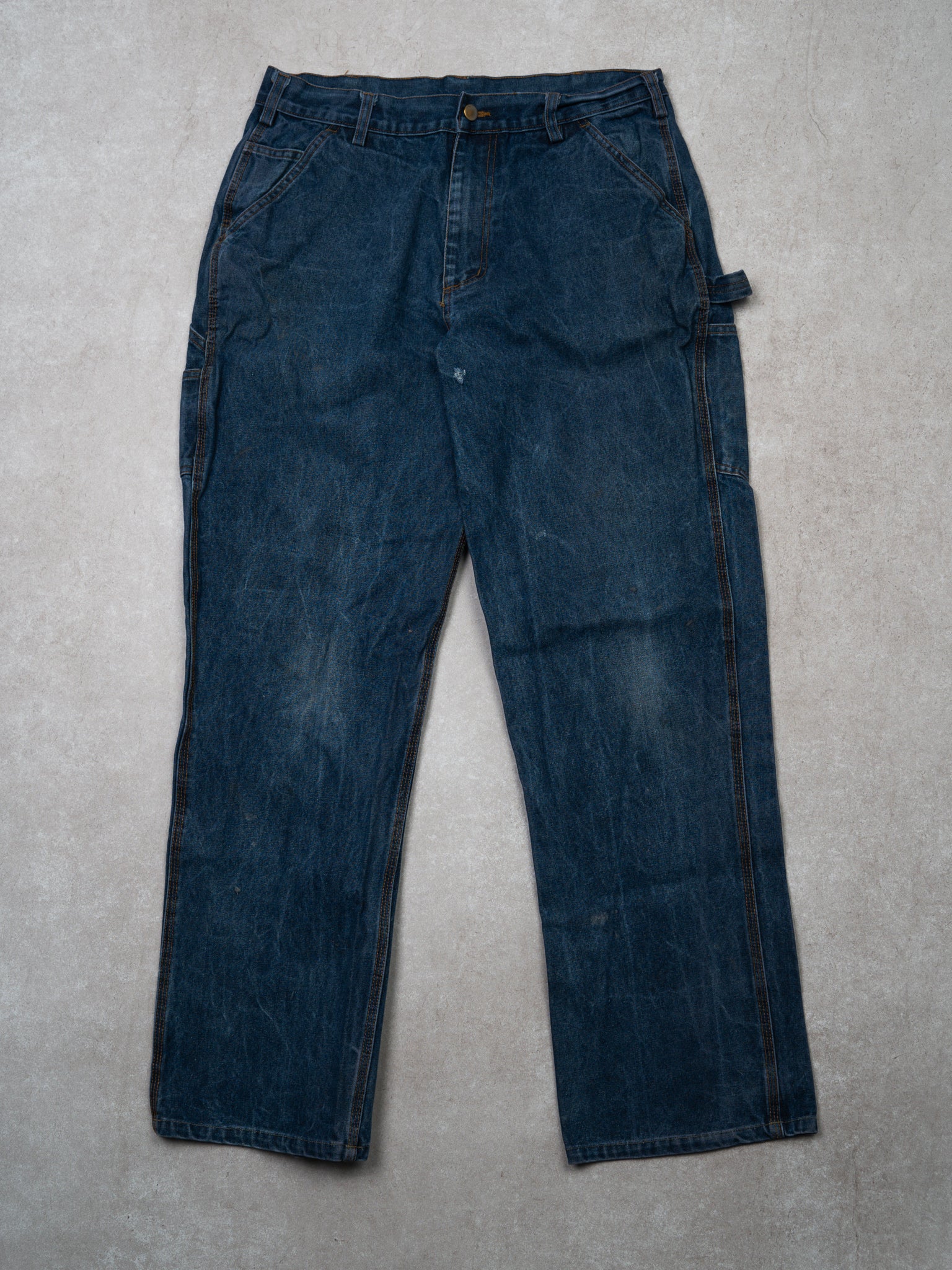 Vintage Blue Rasco Cargo Denim Pants (34 x 30)