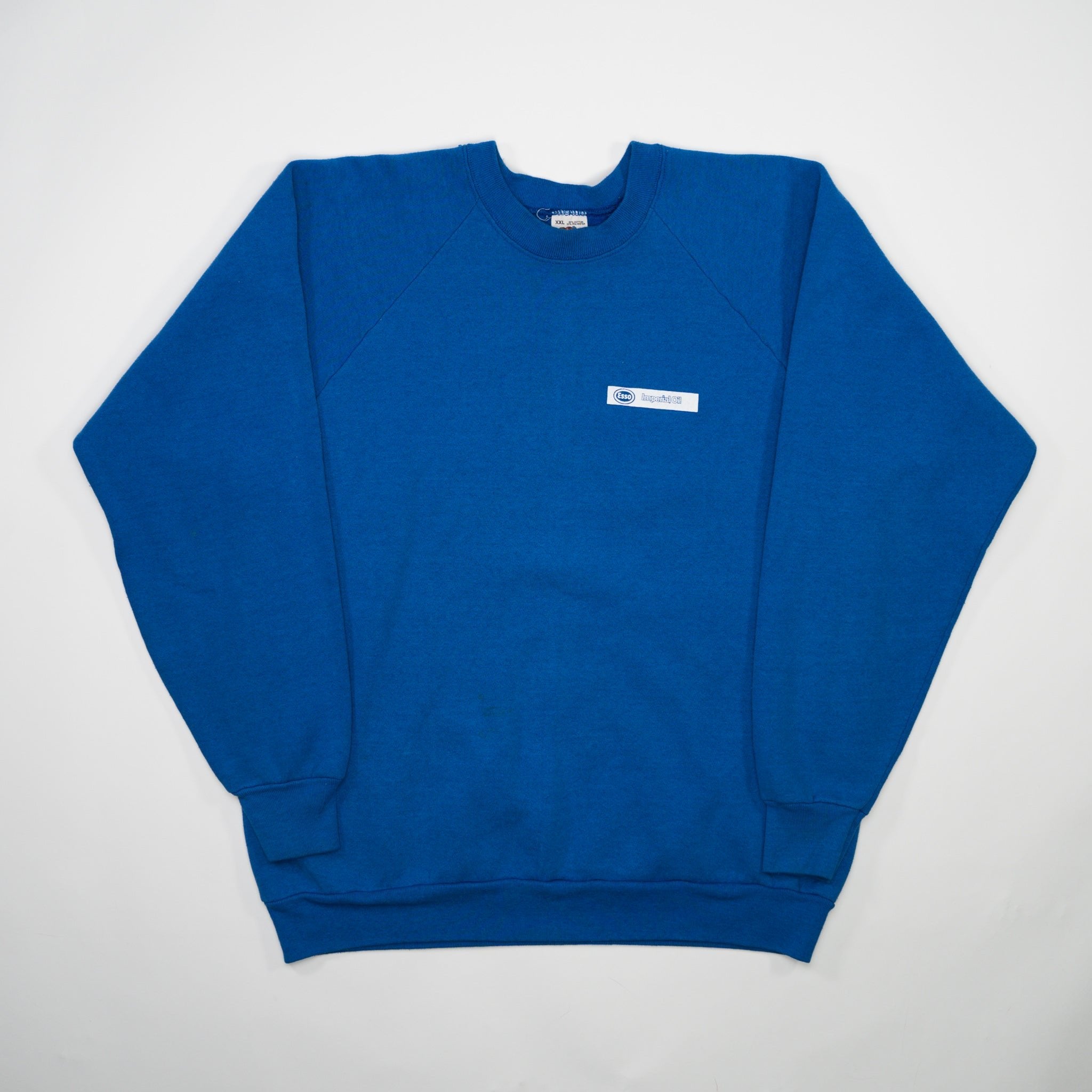 Vintage 90s Blue Esso Imperial Oil Crewneck (M)