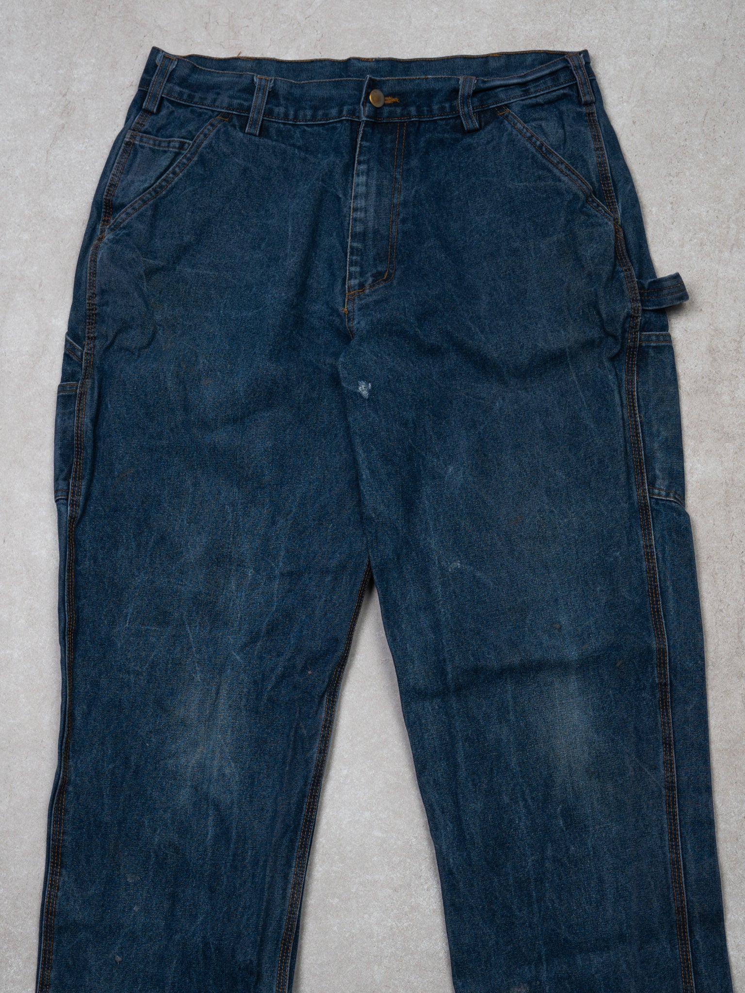 Vintage Blue Rasco Cargo Denim Pants (34 x 30)