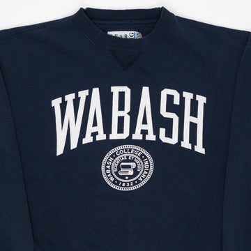 Vintage Blue Wabash College Indiana Crewneck (L) | Rebalance Vintage.