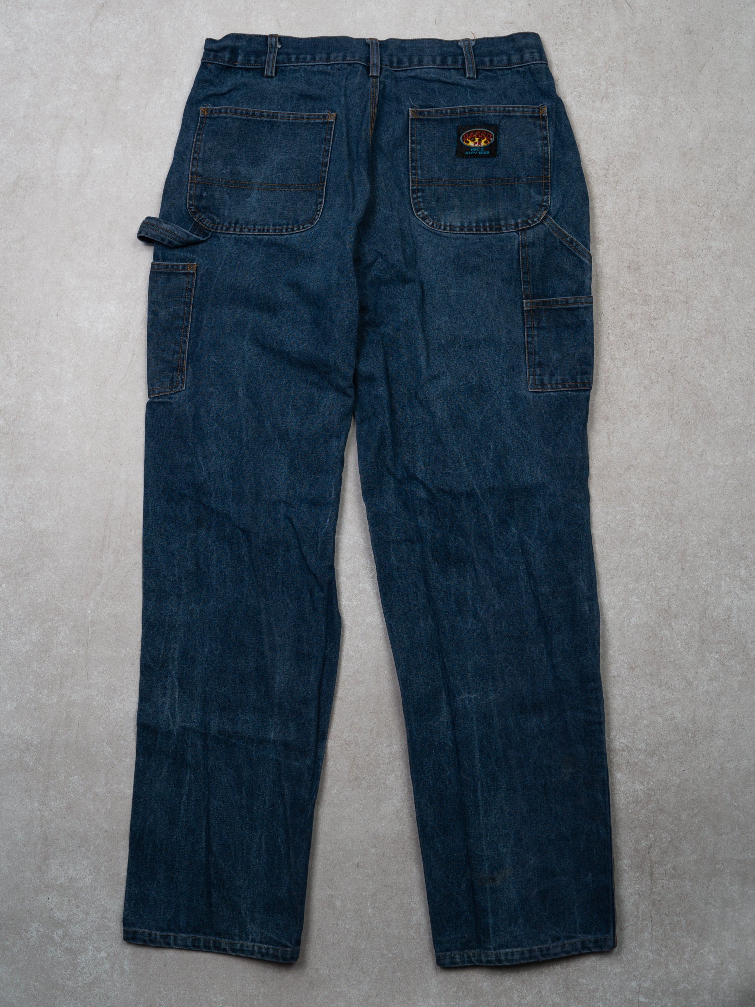 Vintage Blue Rasco Cargo Denim Pants (34 x 30)