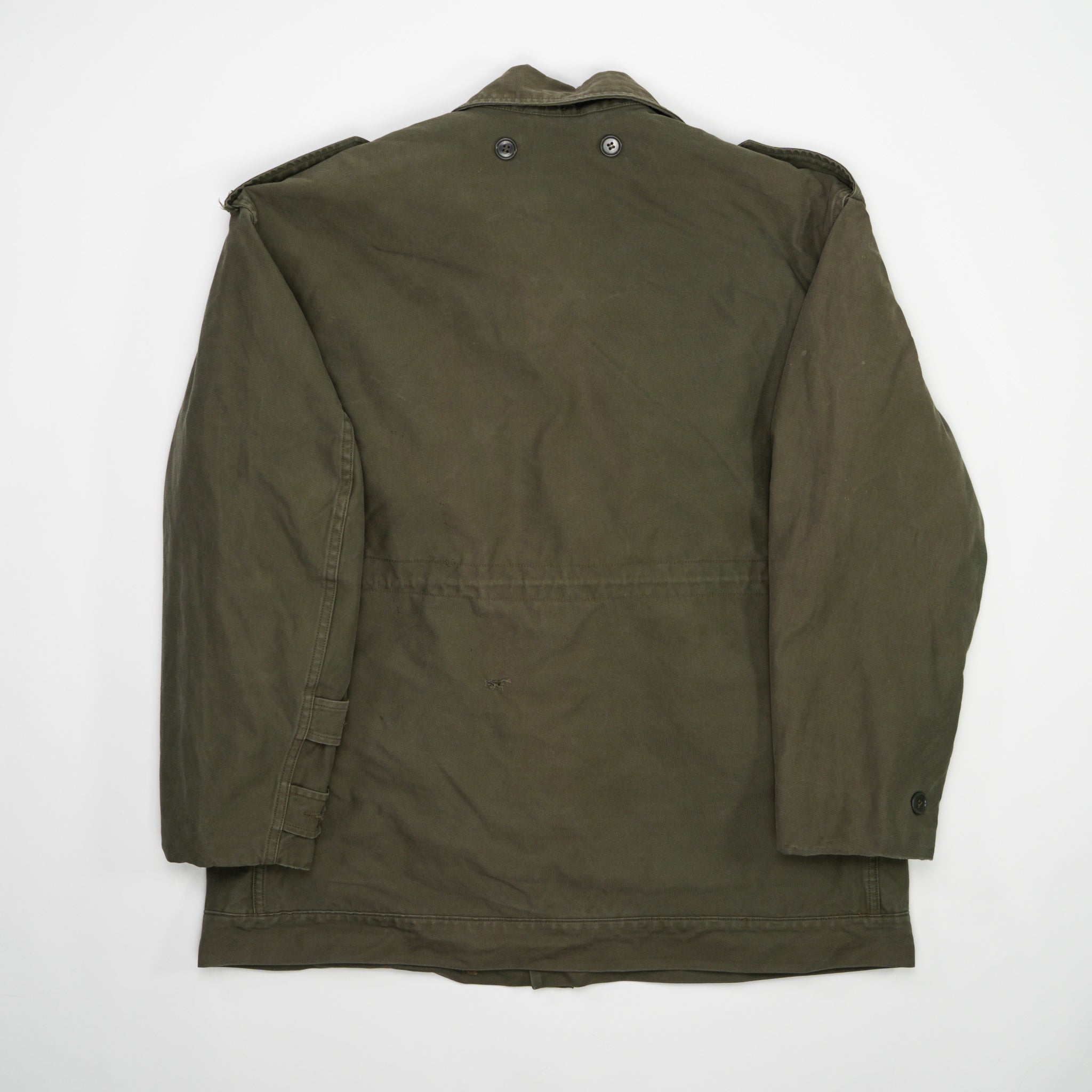 Vintage 80s Wahler Khaki Army Jacket (M) | Rebalance Vintage.
